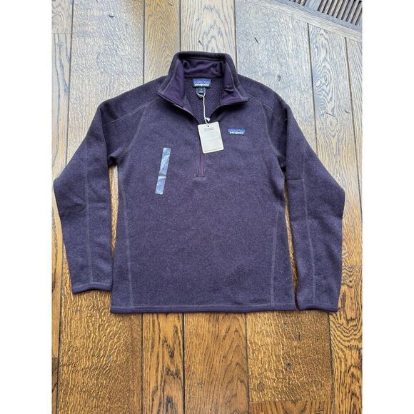 Patagonia Women's Better Sweater 1/4 Zip Pullover Obsidian Plum XS NWT - Picture 1 of 5
